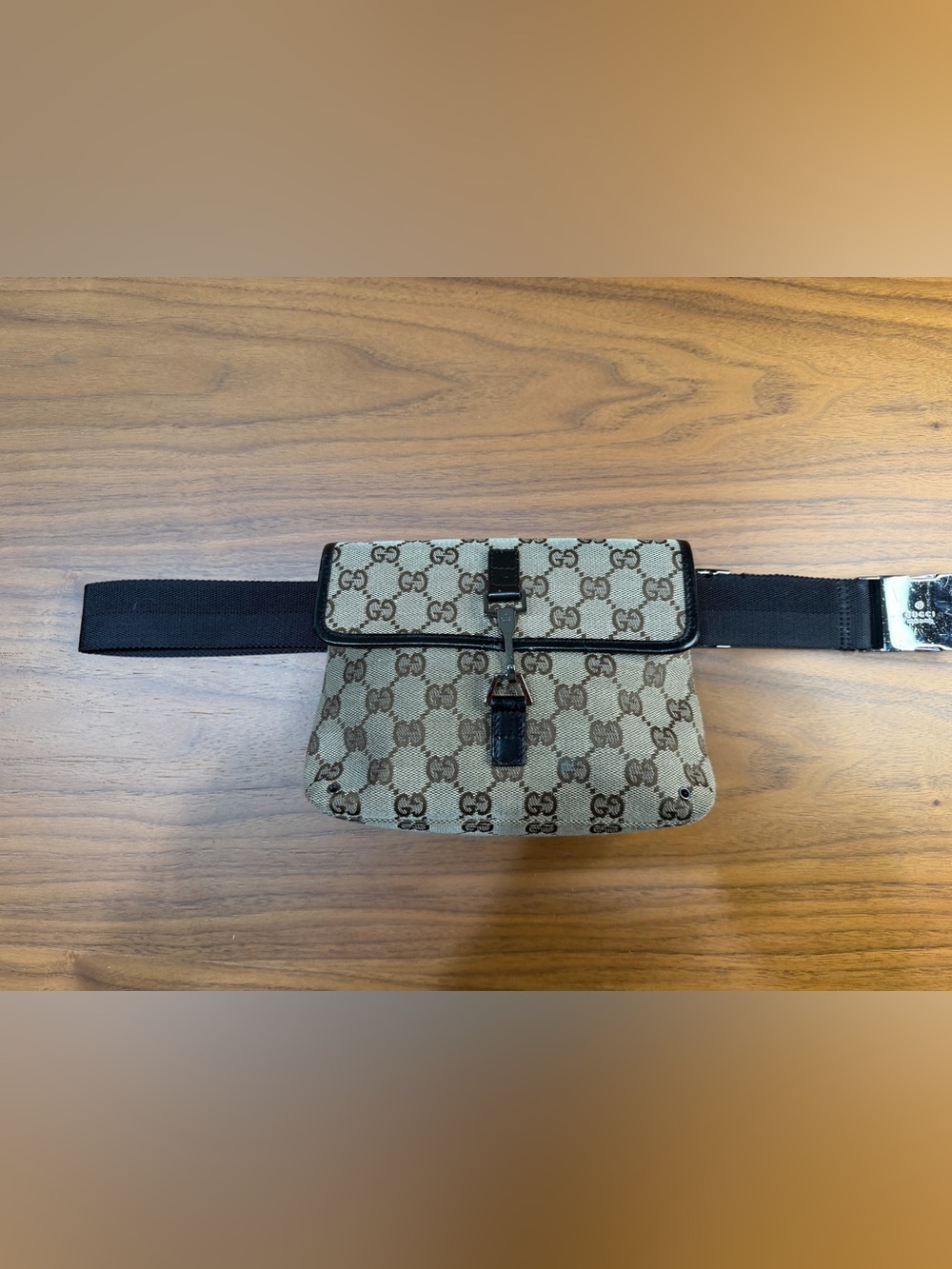 GUCCI GG Monogram Canvas Belt Bag Waist Bag | Made in Italy | 92543